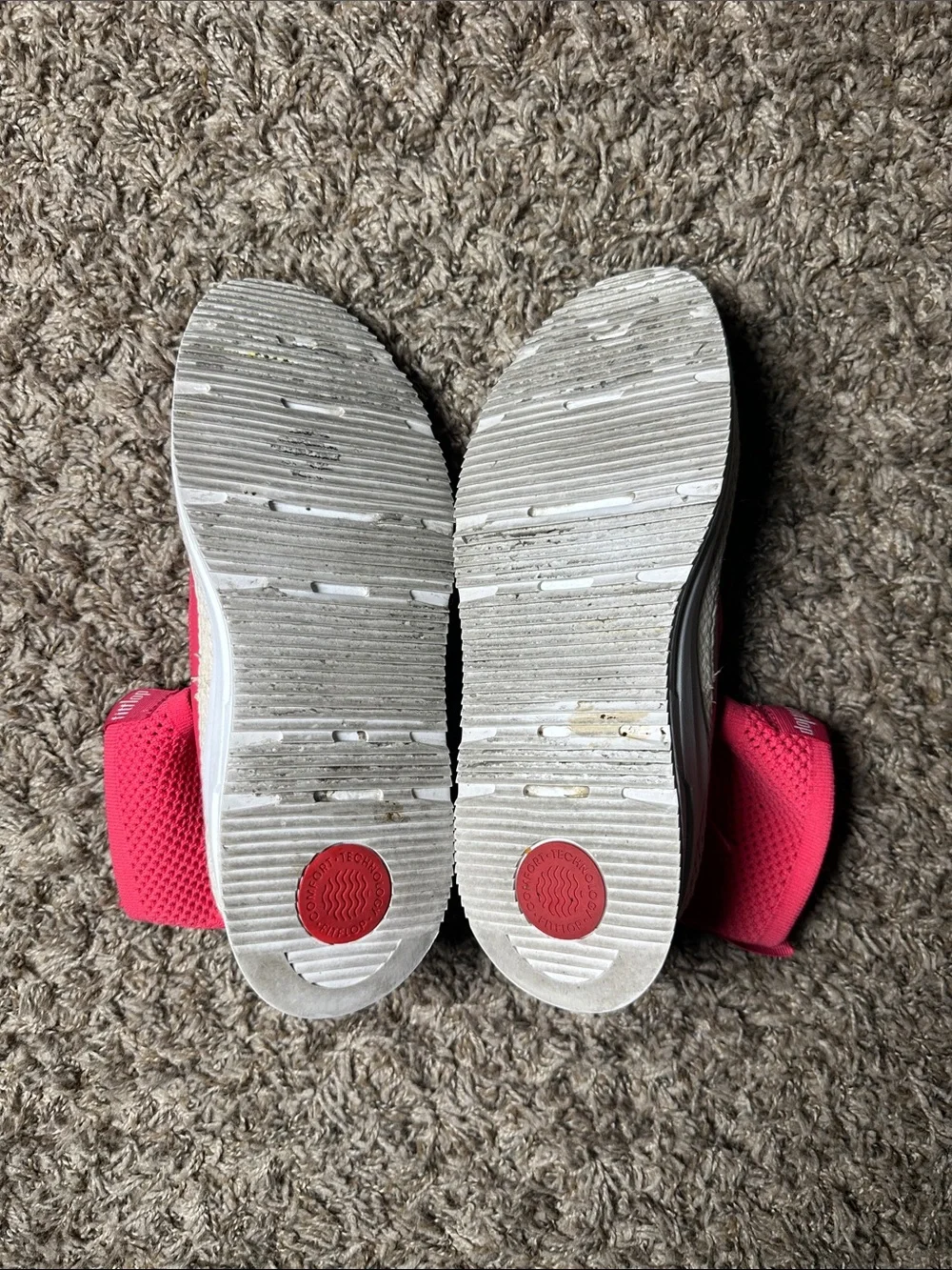FitFlop High Top Mary Jane Pink Knit Espadrille Slip-On Wimen’s Size 8.5